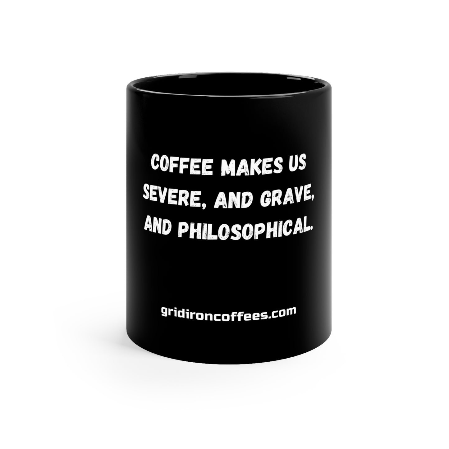 Black Coffee Mug, 11oz