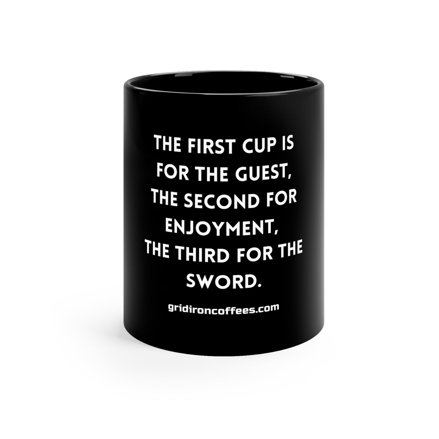 Black Coffee Mug, 11oz
