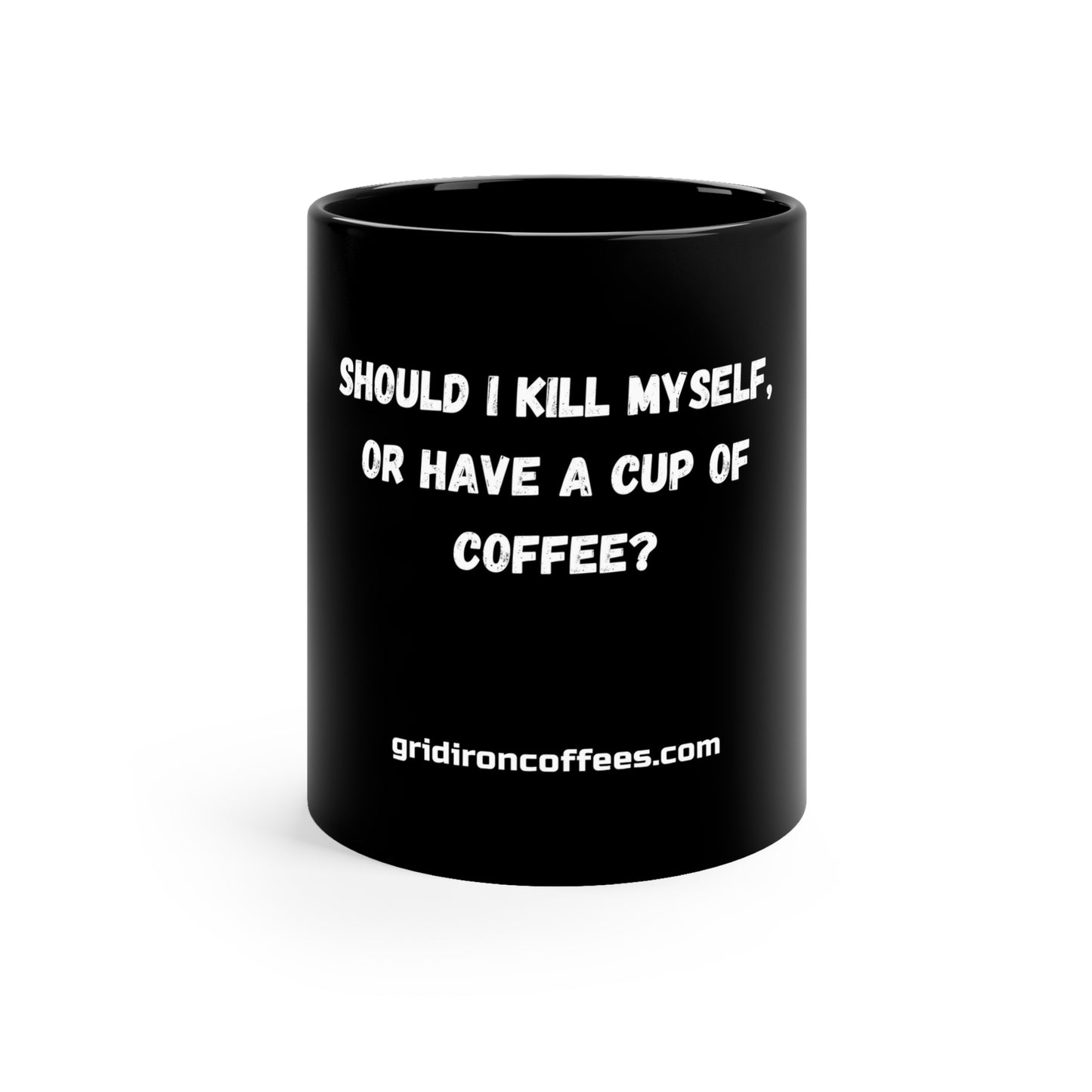Black Coffee Mug, 11oz