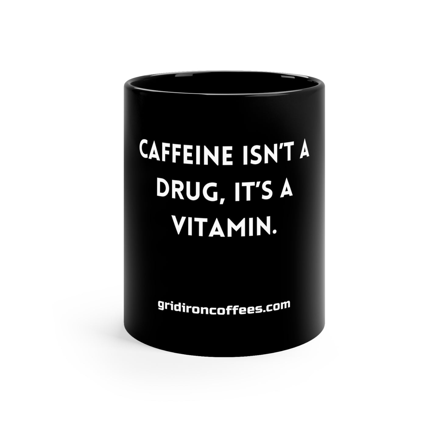 Black Coffee Mug, 11oz