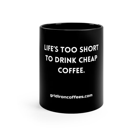 Black Coffee Mug, 11oz