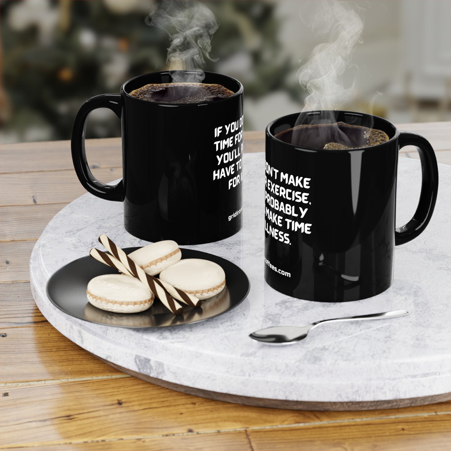 Black Coffee Mug, 11oz
