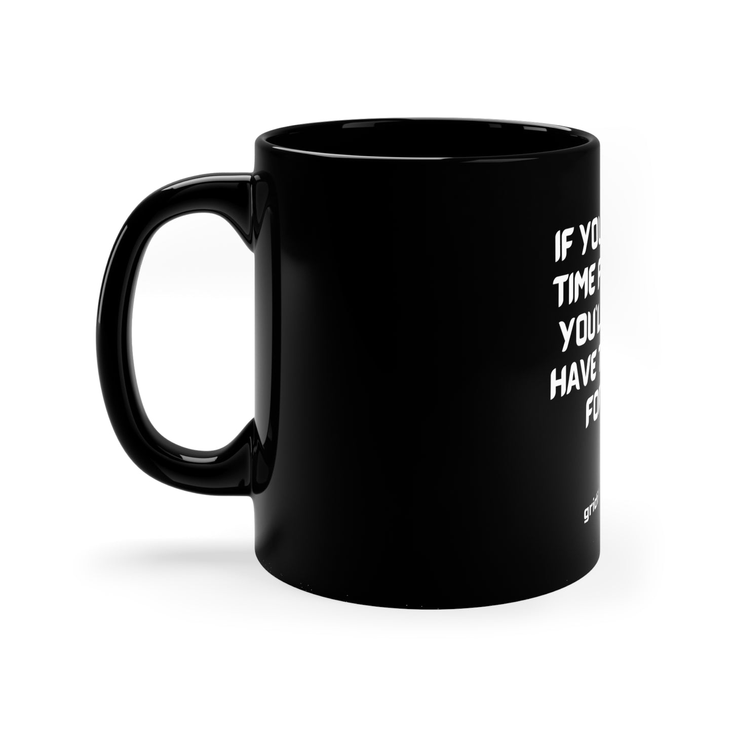 Black Coffee Mug, 11oz