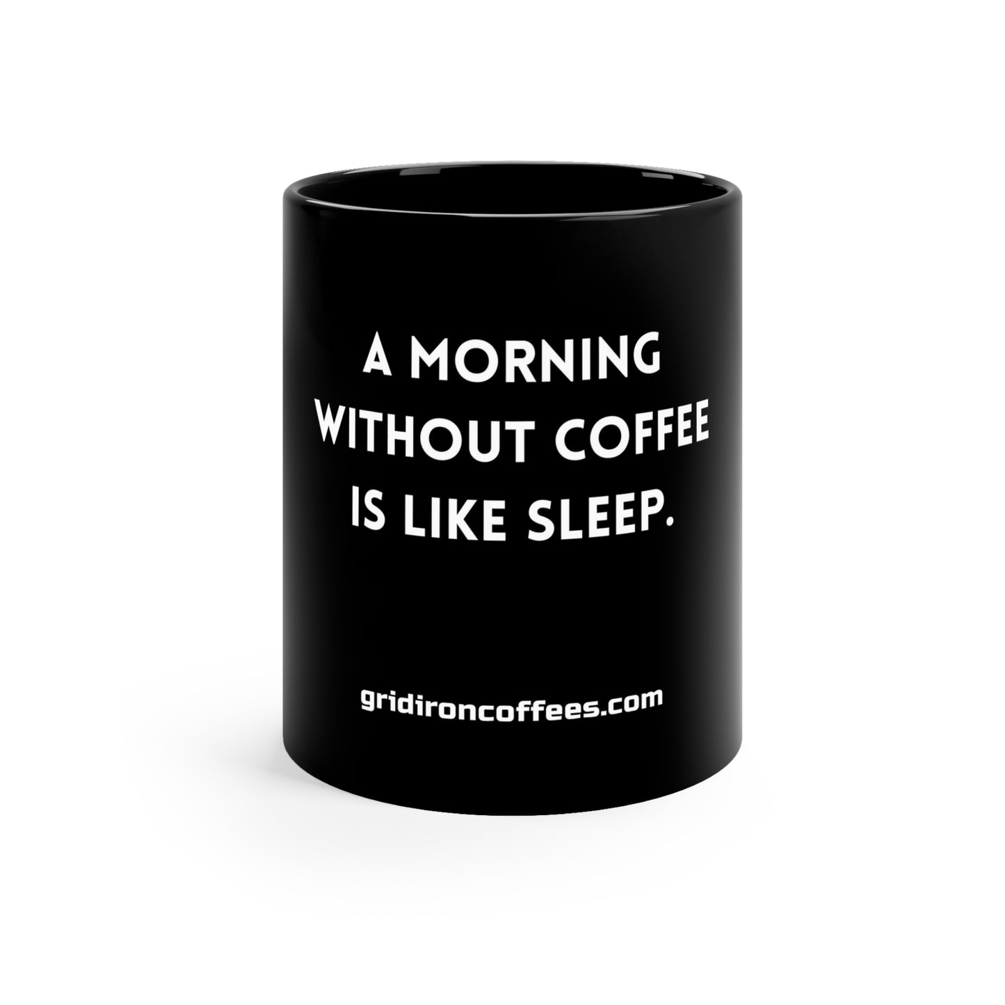 Black Coffee Mug, 11oz