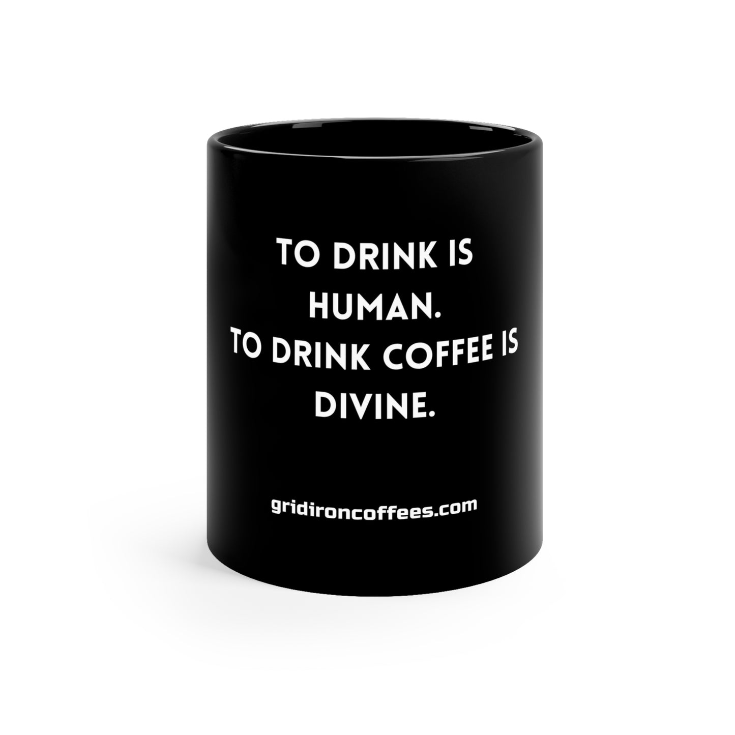 Black Coffee Mug, 11oz